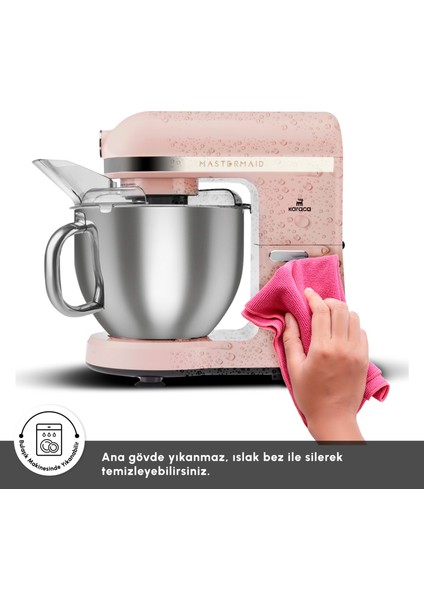 Mastermaid Chef Pro Çift Kollu Stand Mikser Rosegold 1750 W