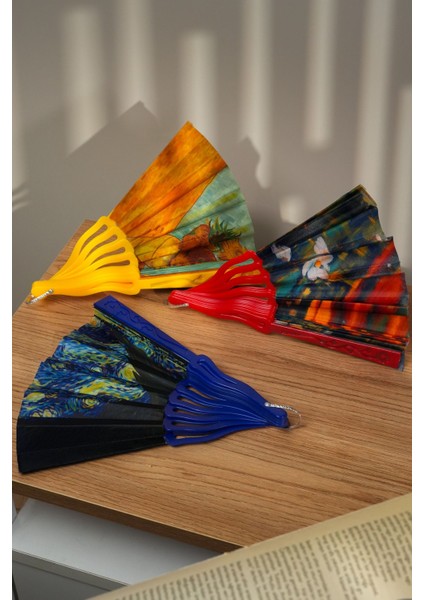 Van Gogh Tablosu Yelpaze Seti | Dekoratif | Hediyelik |