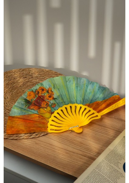 Van Gogh Tablosu Yelpaze Seti | Dekoratif | Hediyelik |