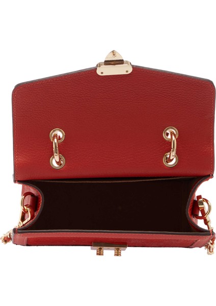 Kırmızı Hakiki Deri Kadın El Çantası - S24K1BC80265-U7N fırsatları