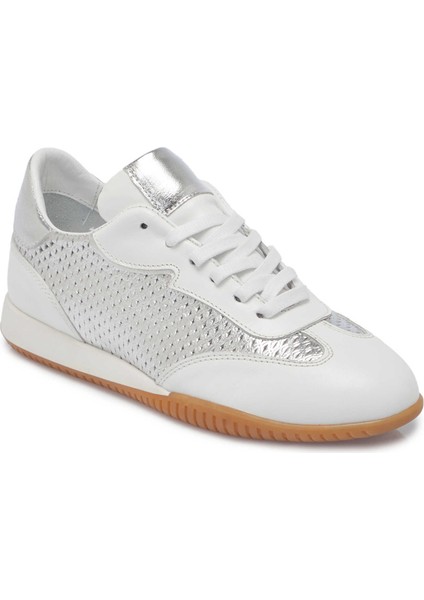 Beyaz Hakiki Deri Kadın Sneaker - K25I1AY68030-A26