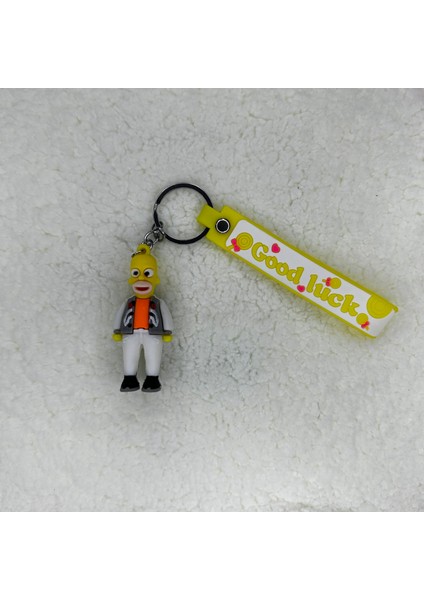 3D Silikon Homer Sımpson Anahtarlık