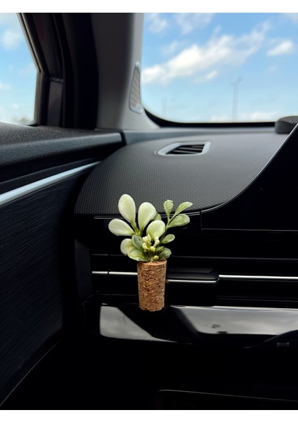 Şık Tasarım Mini Araç Klima Süsü | El Yapımı Mantar Saksı Çiçek Oto Kokusu | Difüzör(Kokusuz)Klipsli fiyatları