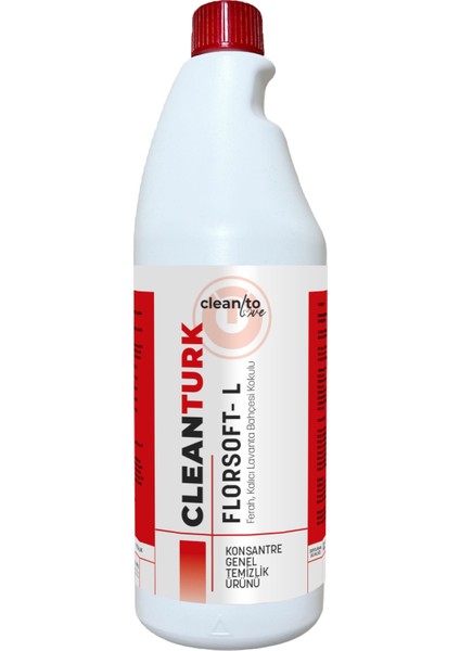 Florsoft- L Lavanta Kokulu Genel Temizlik – Etkili, Ferahlatıcı ve Türk Malı Temizlik 1 Lt