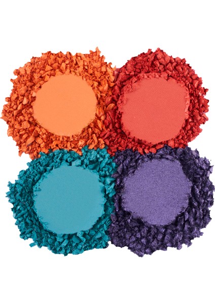 Color Palette Ince Yapılı & Mat Bitişli/ışıltılı 4'lü Göz Farı Paleti