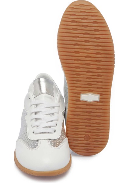 Beyaz Hakiki Deri Kadın Sneaker - K25I1AY68030-A26 fırsatları