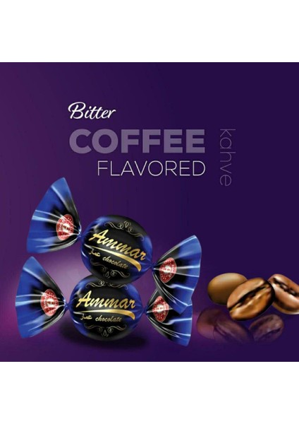 Bitter Kaplamalı Bitter Iç Dolgulu Türk Kahveli Bayramlık Ikramlık Ammar Çikolata 1 kg fırsatları