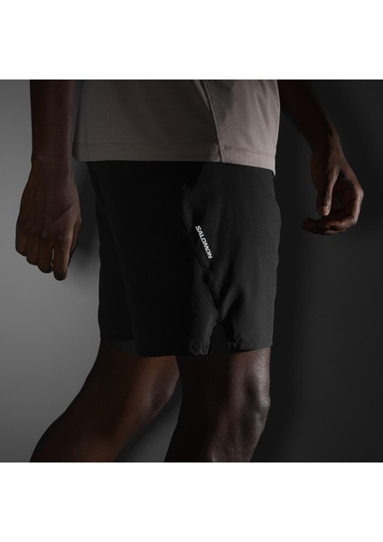 Shakeout Core 2ın1 7" Erkek Koşu Şort Deep Black Lc2454100