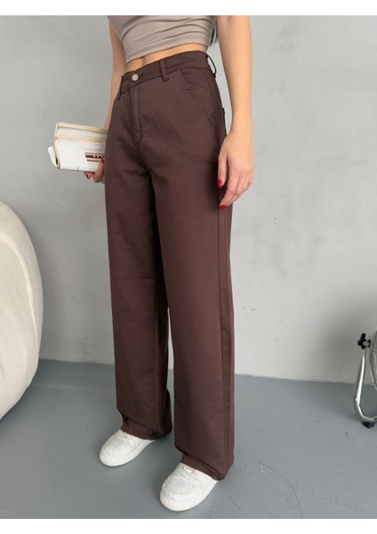 Kadın Yüksek Bel Likralı Esnek Geniş Paça Palazzo Pantolon fiyatları