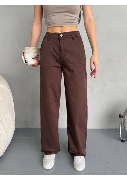 Kadın Yüksek Bel Likralı Esnek Geniş Paça Palazzo Pantolon modelleri