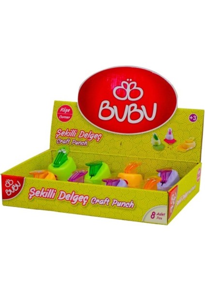 Bu-Bu 3 Lü Yaprak Şekilli Köşe Delgeç +3 KOD:BUBU00021