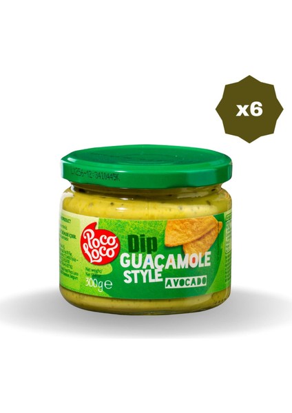 Poco Logo Guacomole Dip Sos 300 gr x 6 Adet