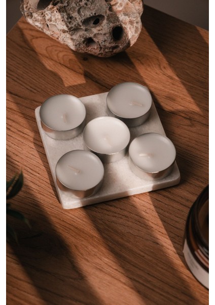 5'li Tealight Mum | Dekoratif | Mumluk | Hediyelik | 4 Saat