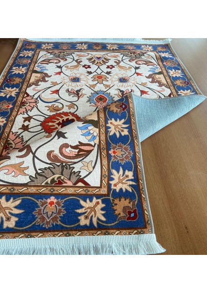 Prestij Halı Vintage Koleksiyon Antik Klasik Mekan Salon Bej Kırmızı 80 x 150 cm Avantajlı 1 Adet