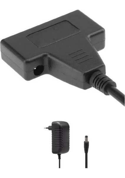 4543 USB 2.0 2.5 3.5 Inç Sata SSD HDD Hard Disk Dc Güç Çevirici Dönüştürücü Adaptör Dahil