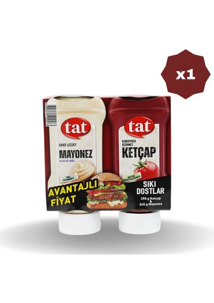 Sıkı DOSTLAR(390 gr Ketçap - 345 gr Mayonez) - (1 Adet)