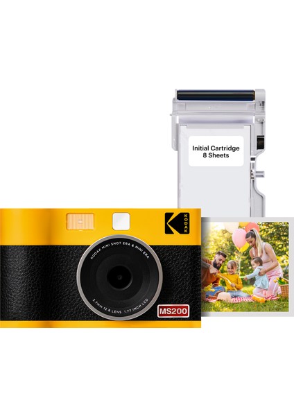 Mini Shot 2 Era - Sarı Filmli Fotoğraf Makinesi + 8 Baskılık Tanışma Seti