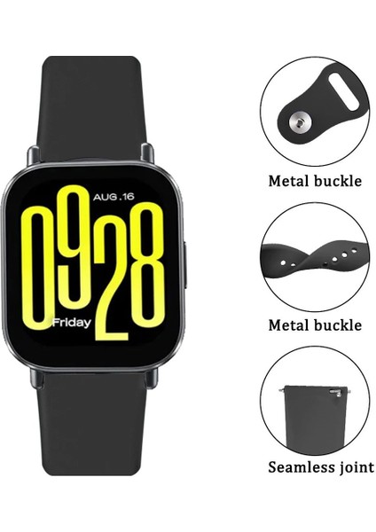 Xiaomi Redmi Watch 5 Active / Lite Uyumlu 22MM Jel Silikon Kordon