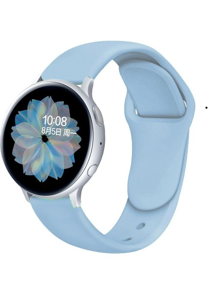 Samsung Galaxy Watch 4 5 6 7 Fe 40 40 44 Classic 42 43 46 47 mm Uyumlu 20MM Jel Silikon Kordon