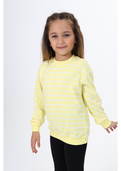 Kız Çocuk Çizgili Sweatshirt fiyatları