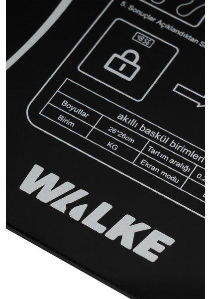 Çok Fonksiyonlu Digital Baskül Yağ Su Kas Vücut Kitle Endeksi Kilo Ölçer Tartı Siyah