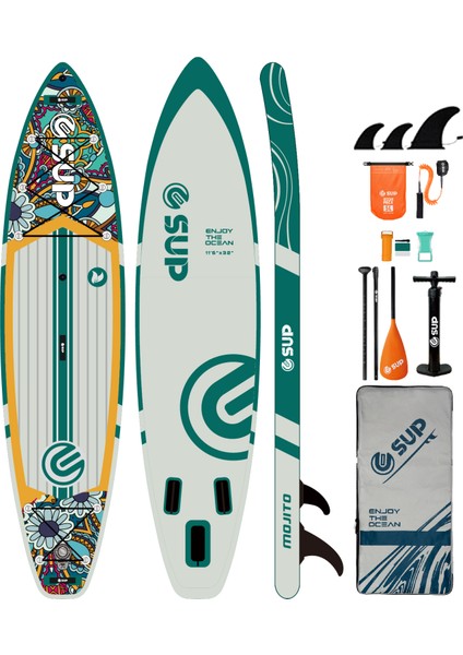 Suplimanı 350X81X15 Supboard Paddle Board Şişme Sörf Tahtası Tam Set Sup Board