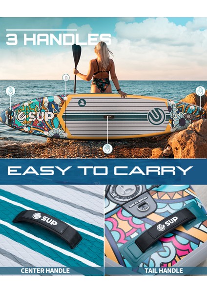 Suplimanı 350X81X15 Supboard Paddle Board Şişme Sörf Tahtası Tam Set Sup Board