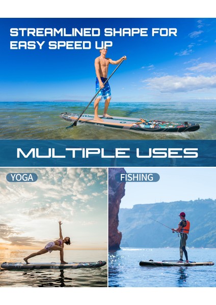 Suplimanı 350X81X15 Supboard Paddle Board Şişme Sörf Tahtası Tam Set Sup Board