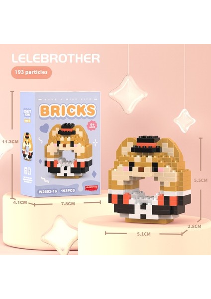 Karikatür Bebek Serisi, Mikro Parçacık Yapı Taşları, Çocuk Eğitici Montaj Oyuncakları (Yurt Dışından)