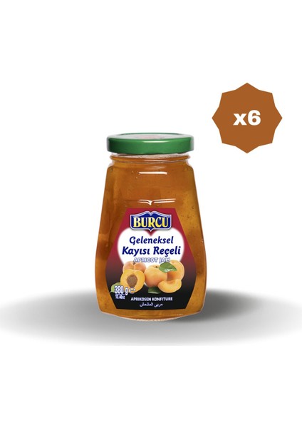 Kayısı Reçeli 380 gr - (6 Adet)