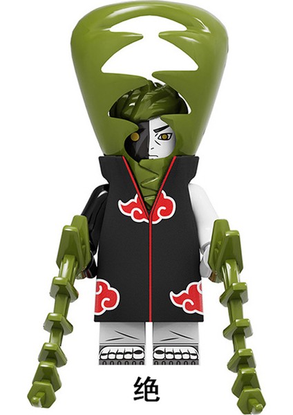Naruto Yapı Taşları Minifigure Küçük Parçacık Takılabilir Bebek Oyuncak Çantası (Yurt Dışından)