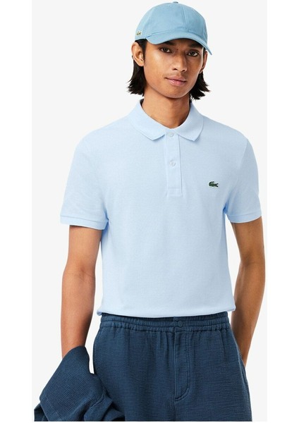 Erkek Regular Fit Açık Mavi Polo Yaka T-Shirt