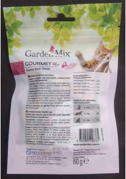 Gurme Kedi Ödülü 60 gr