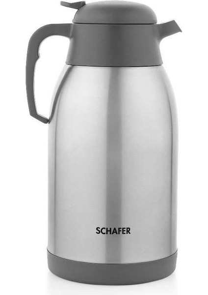 Çelik Termos 2,5 Litre Gri Renk
