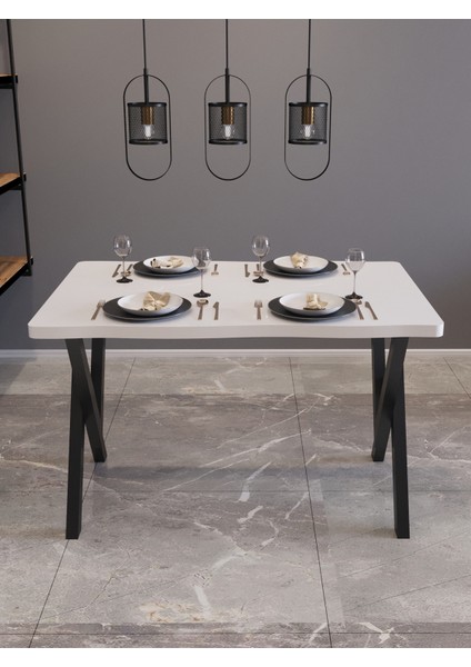 Yemek Masası Avenza Living 80*120 Kütük Model Metal Ayak Mutfak Ofis Balkon Dekoratif Masa (SUNTALAMDAN ÜRETİLMİŞTİR) fiyatları