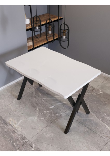 Yemek Masası Avenza Living 80*120 Kütük Model Metal Ayak Mutfak Ofis Balkon Dekoratif Masa (SUNTALAMDAN ÜRETİLMİŞTİR) modelleri