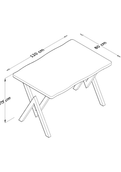 Yemek Masası Avenza Living 80*120 Kütük Model Metal Ayak Mutfak Ofis Balkon Dekoratif Masa fırsatları
