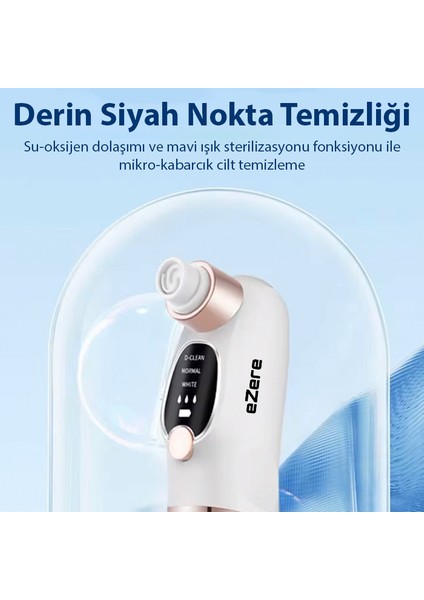Su Hazneli Şarjlı Vakumlu Siyah Nokta Temizleme Cihazı fırsatları