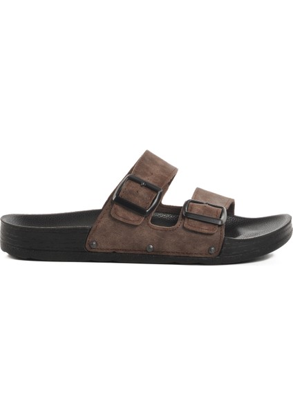 Kahve Nubuk Erkek Terlik PC-7241 M modelleri