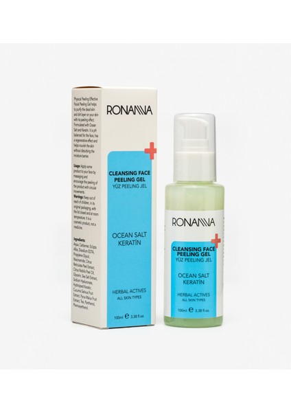 Yüz Peeling Jel - Okyanus Tuzu ve Keratin Içerikli, Arındırıcı ve Aydınlatıcı - 100ML