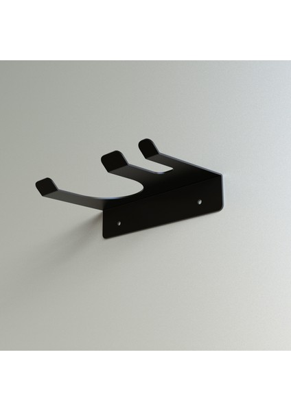 Metal Fön Makinesi Tutacağı Siyah Dekoratif Modern Saç Kurutma Makinesi Tutacağı Askılıklı indirimleri