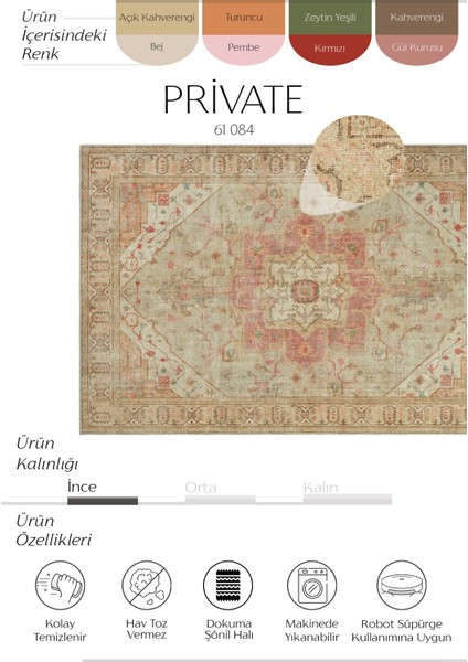 Private Bej Eskitme Vintage Halı Etnik Otantik Dokuma Şönil Halı Yıkanabilir Salon Halısı fiyatları