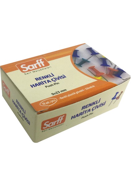 Renkli Harita Çivisi