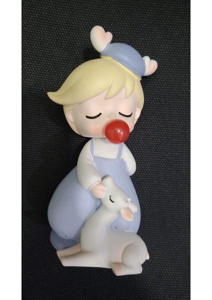 Bobblehead Çizgi Film Kız Reçine Kafası Sallanan Oyuncak Şık Figür Süsleme Dekorasyon 1 Adet