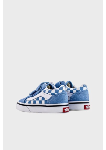 Old Skool V Kareli Cırt Cırtlı Kanvas Sneaker Ayakkabı Çocuk Ayakkabı VN0009RCE2W1
