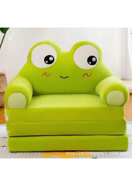 4 Katmanlı Çocuk Katlanır Peluş Çizgi Film Kanepe Çıkarılabilir ve Yıkanabilir ve Açılabilir (Yurt Dışından)