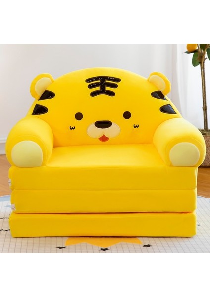 4 Katmanlı Çocuk Katlanır Peluş Çizgi Film Kanepe Çıkarılabilir, Yıkanabilir ve Açılabilir (Yurt Dışından)