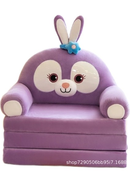 4 Katmanlı Çocuk Katlanır Peluş Çizgi Film Kanepe Çıkarılabilir ve Yıkanabilir ve Açılabilir (Yurt Dışından)