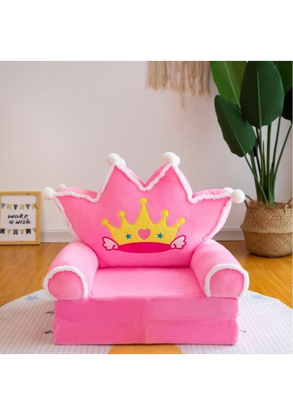 4 Katmanlı Çocuk Katlanır Peluş Çizgi Film Kanepe Çıkarılabilir ve Yıkanabilir ve Açılabilir (Yurt Dışından)