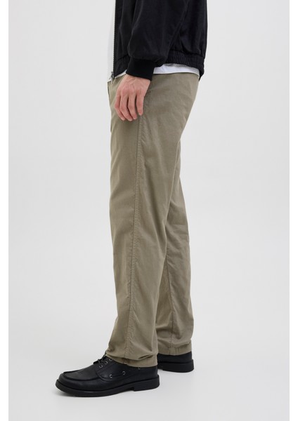 Pamuk ve Keten Karışımlı Relaxed Fit Normal Bel Pantolon Erkek Pantolon 12274977